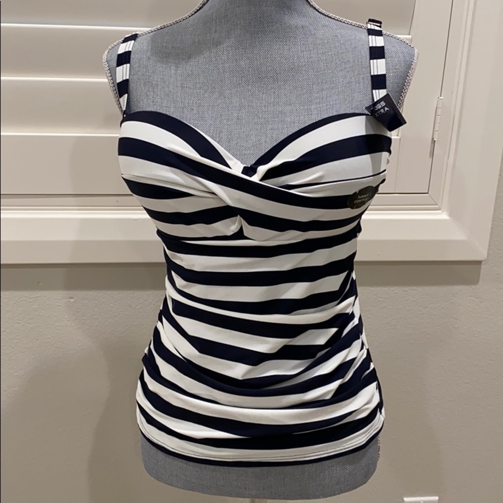 Striped Bathing Suit Top